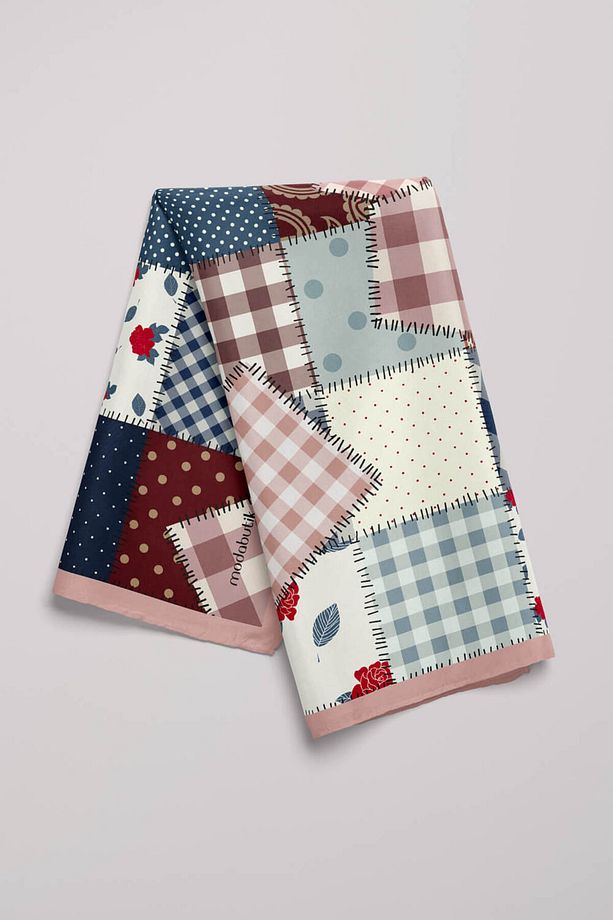 A67 Patchwork Desenli Bandana - 5