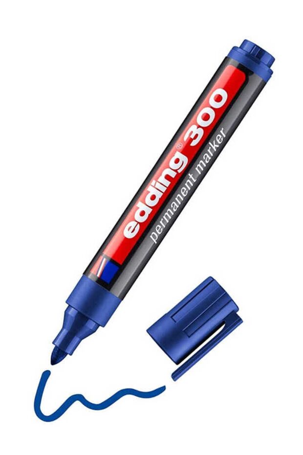 PERMANENT MARKÖR MAVİ E-300 - 1