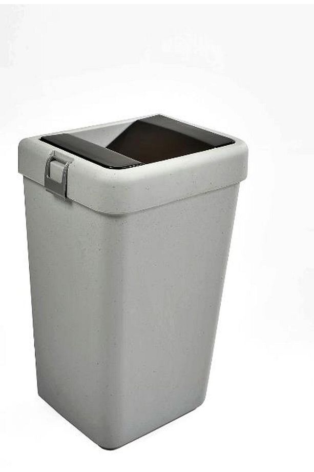 Motek 40 Litre Hassas Kapaklı Tek Gözlü Çöp Kovası - 1