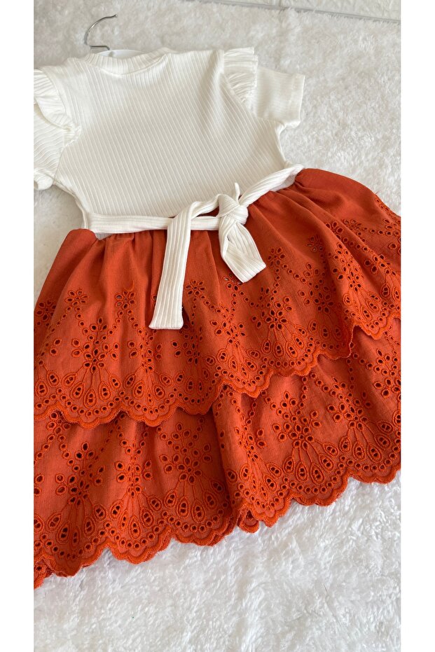 Kız Çocuk Fisto Etekli Elbise - 3