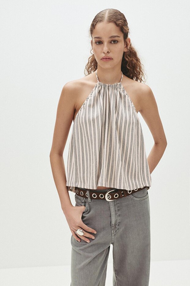 Çizgili halter top - 1