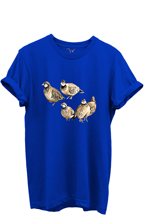 Five Piece Cake Printed Nature and Hunting Themed 100% Cotton Regular Fit Unisex T-Shirt