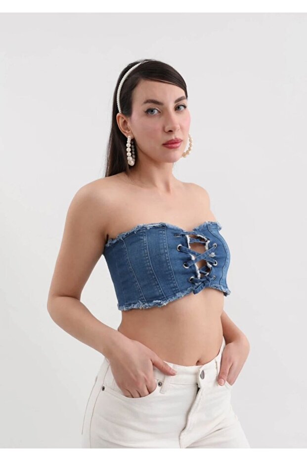 DENİM BÜSTİYER - 5