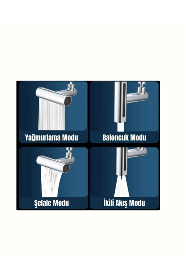 360 °   Rotating Water Flow Head |   4 in 1 Use - 4