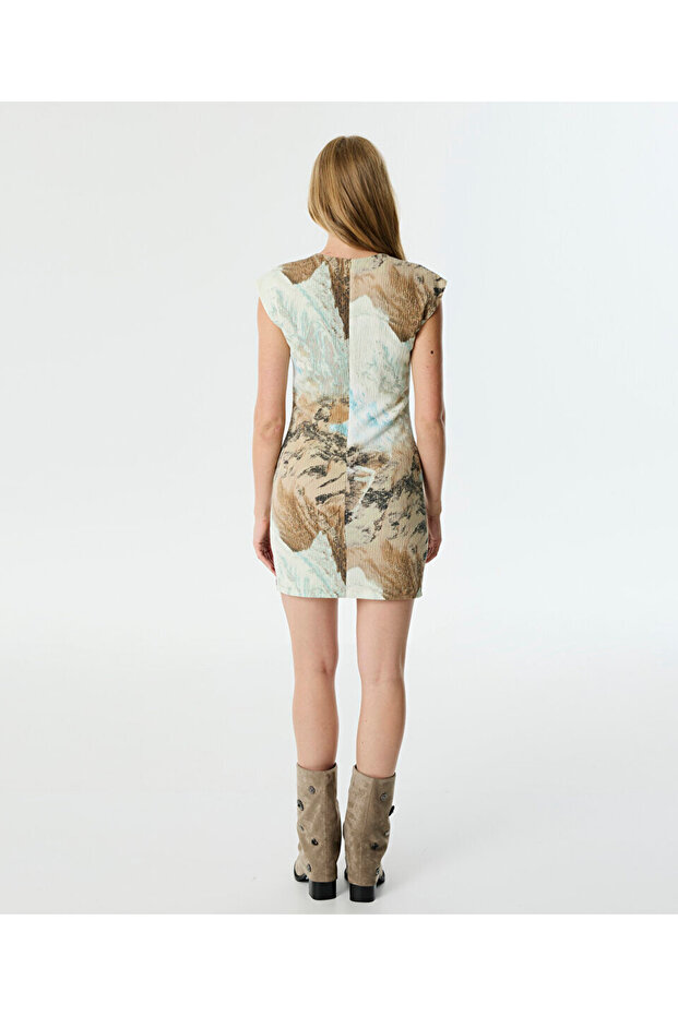 GÖRSEL BASKILI MİNİ ELBİSE - 7