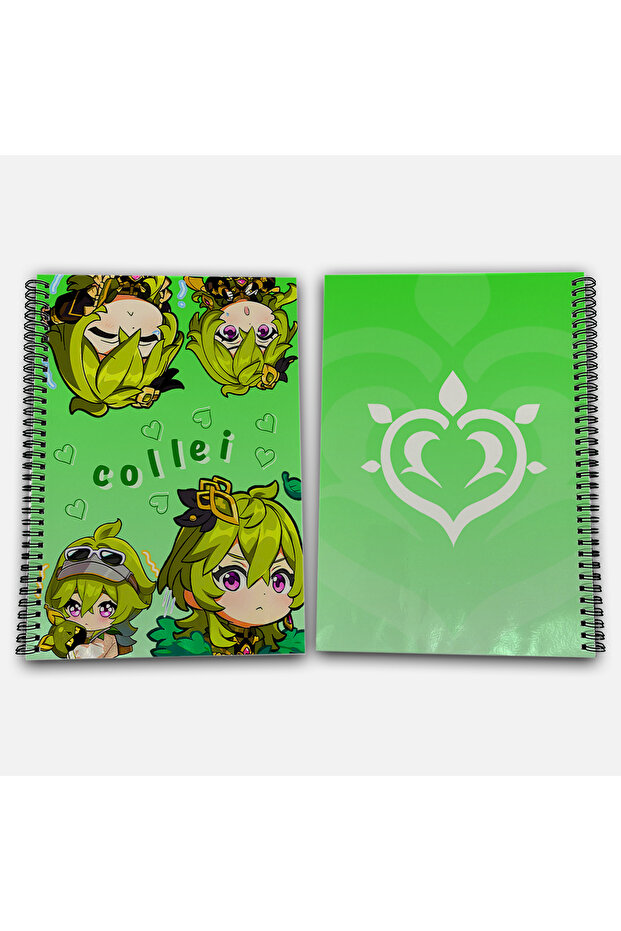 Genshin Impact Collei Checkered A4 School Notebook 72 Sheets Model 1 - 1
