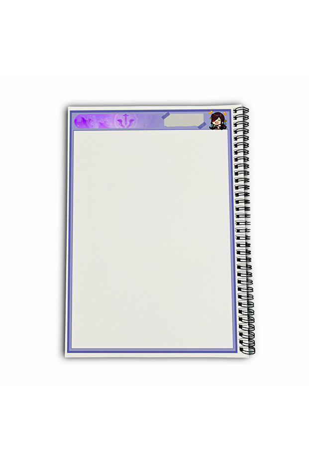 Genshin Impact Beidou Unlined A4 School Notebook 72 Sheets Model 3 - 6
