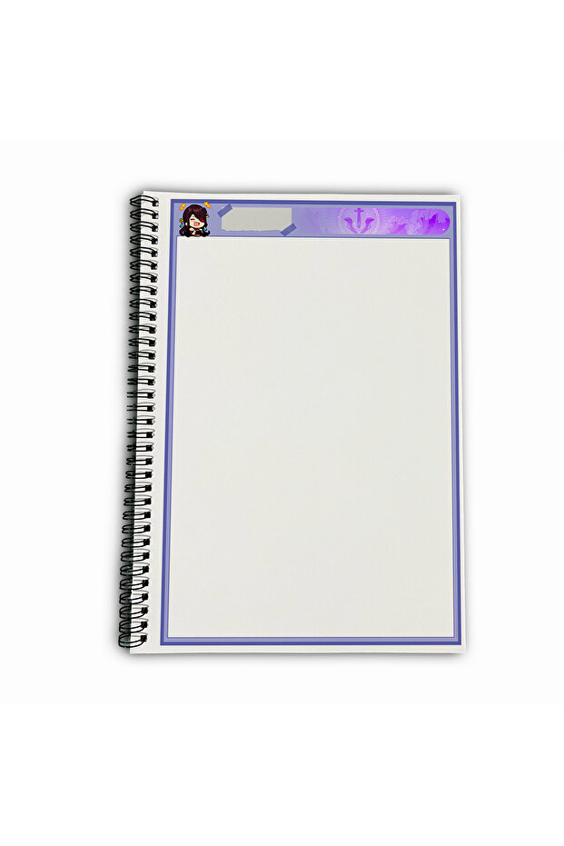 Genshin Impact Beidou Unlined A4 School Notebook 72 Sheets Model 3 - 5