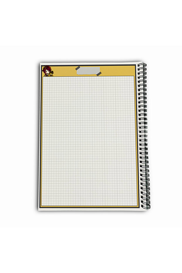 Genshin Impact Chiori Checkered A4 School Notebook 72 Sheets Model 2 - 6