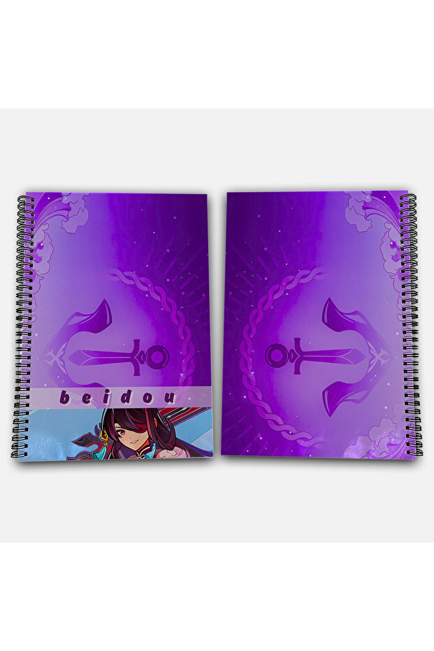 Genshin Impact Beidou Unlined A4 School Notebook 72 Sheets Model 3 - 1