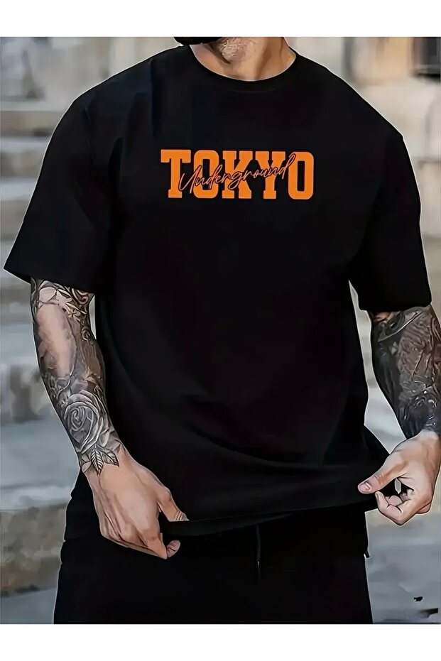 TOKYO UNDERGROUND PRINTED OVERSIZE ΜΠΛΟΥΖΑ ΠΟΔΗΛΑΤΟ - 2