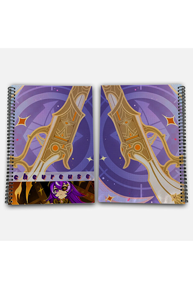 Genshin Impact Chevreuse Unlined A4 School Notebook 72 Sheets Model 3 - 1