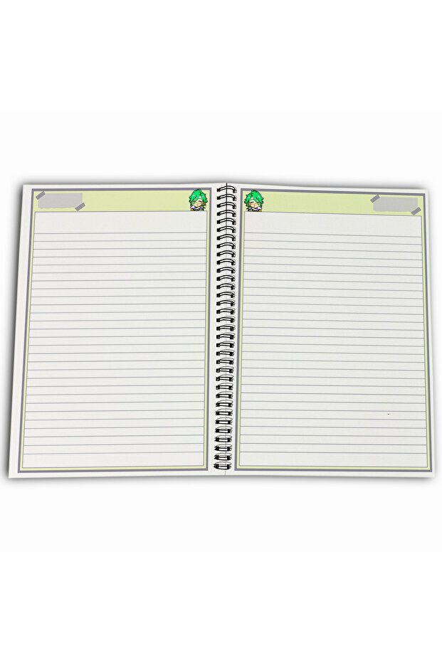 Genshin Impact Baizhu Striped A4 School Notebook 72 Sheets Model 3 - 4