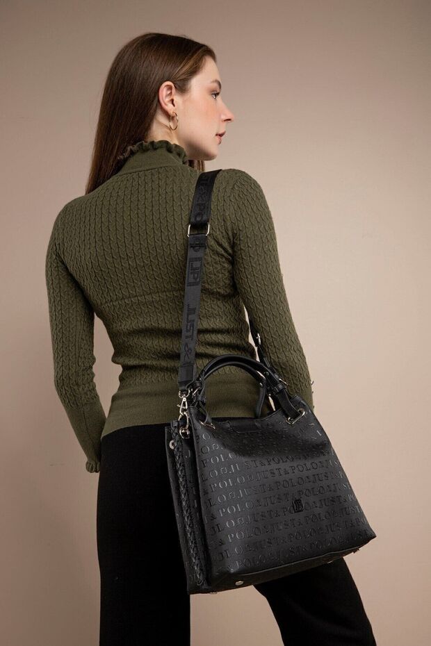 Original Just Polo Medium and Large Size Wide Strap Women's Shoulder Bags Suitable for Daily Use