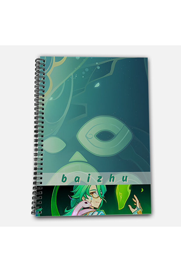 Genshin Impact Baizhu Unlined A4 School Notebook 72 Sheets Model 3 - 2