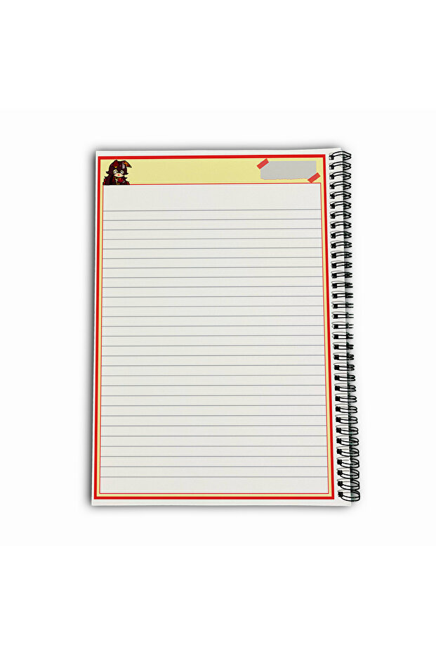 Genshin Impact Amber Striped A4 School Notebook 72 Sheets Model 3 - 6