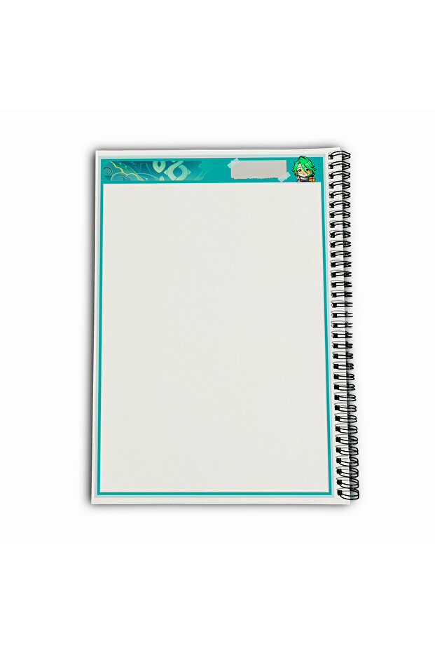 Genshin Impact Baizhu Unlined A4 School Notebook 72 Sheets Model 3 - 6