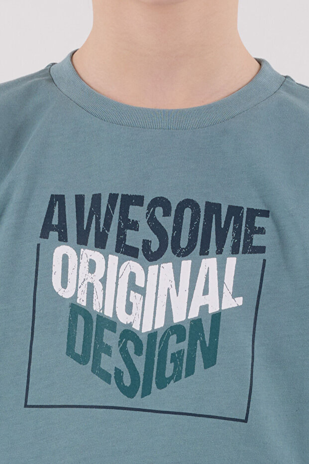 Boy's Green Pajama Set - 5