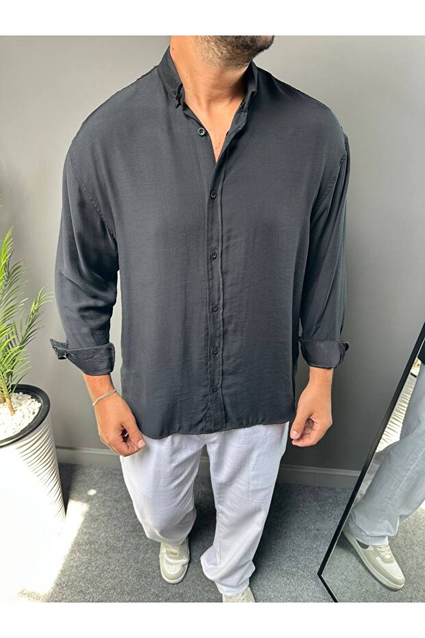 Модальна сорочка Regular Basic 19834WYZ - 4