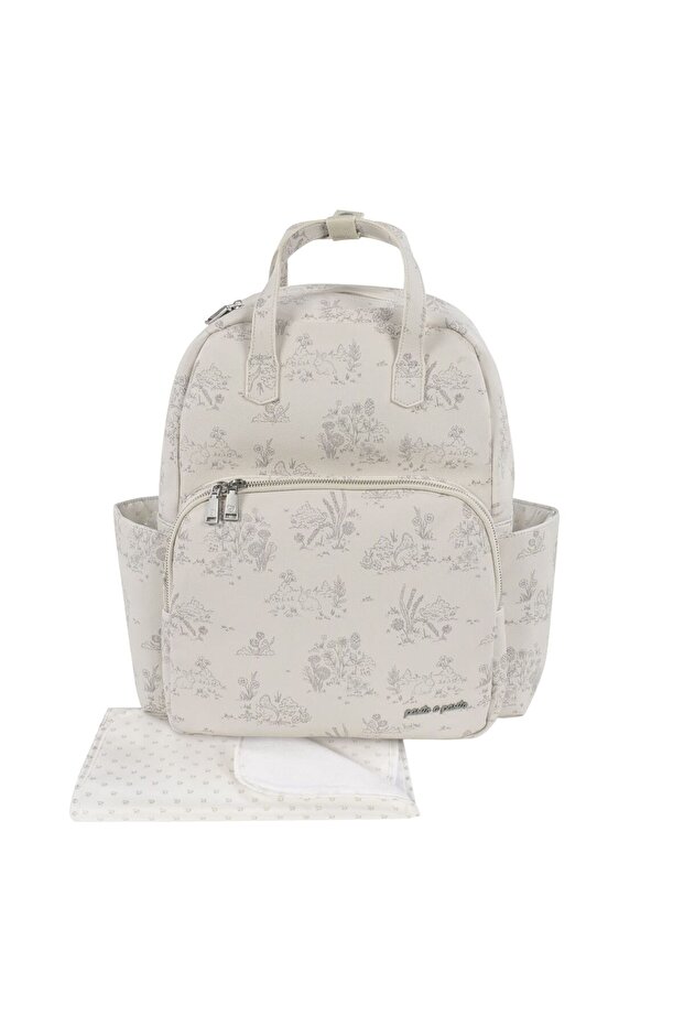 Toile De Jouy Baby Care Backpack Cream