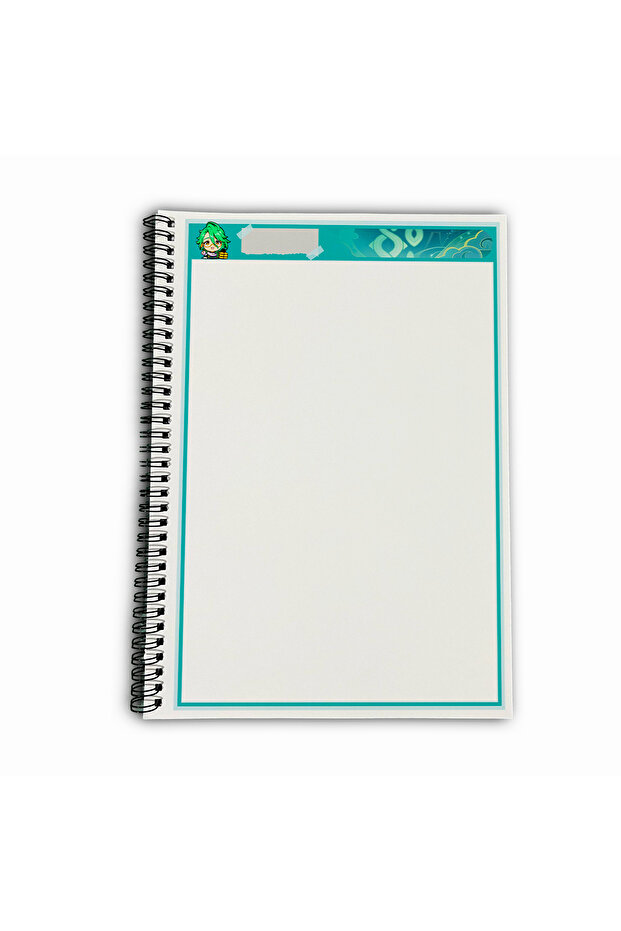 Genshin Impact Baizhu Unlined A4 School Notebook 72 Sheets Model 3 - 5