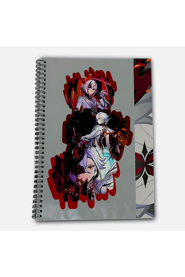 Genshin Impact Arlecchino Çizgisiz A4 Okul Defteri 72 Yaprak - 2