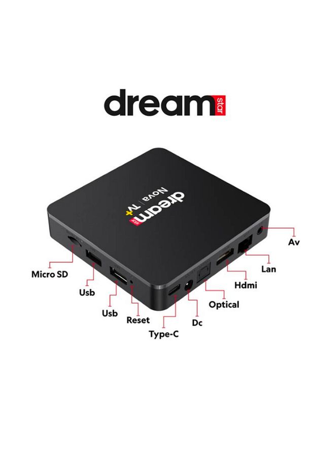 Nova | Tvplus 12ay Hediye (4k Lisansli Android Tv Box | Homatics Siyah Type-C Tuner ile - 4