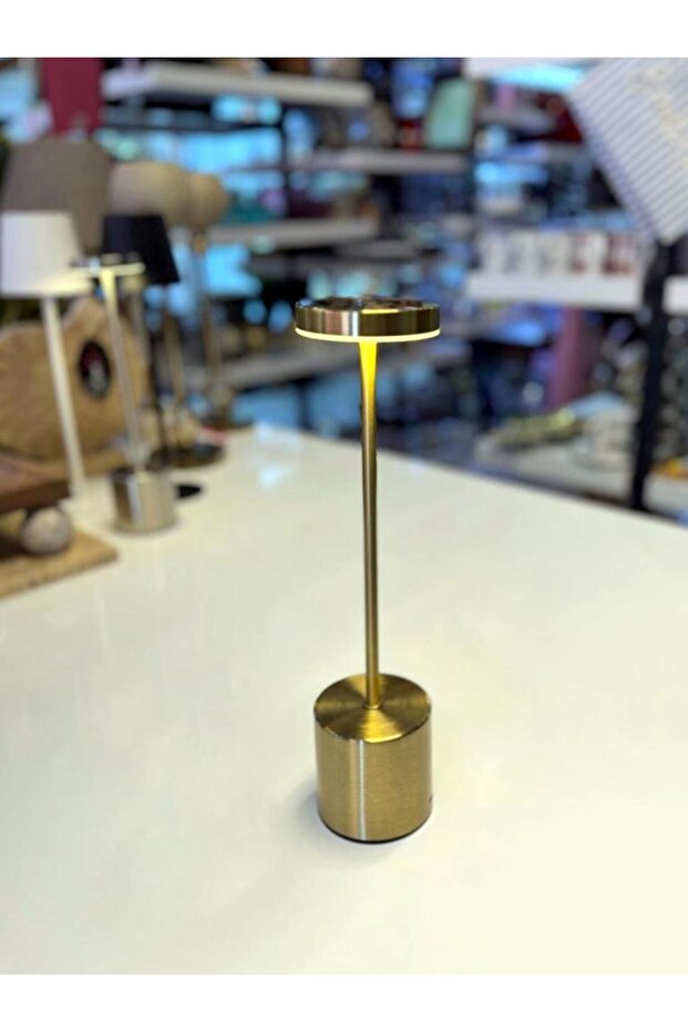 GOLD ÇUBUK MODEL LEDLİ MASA LAMBASI 33CM - 3