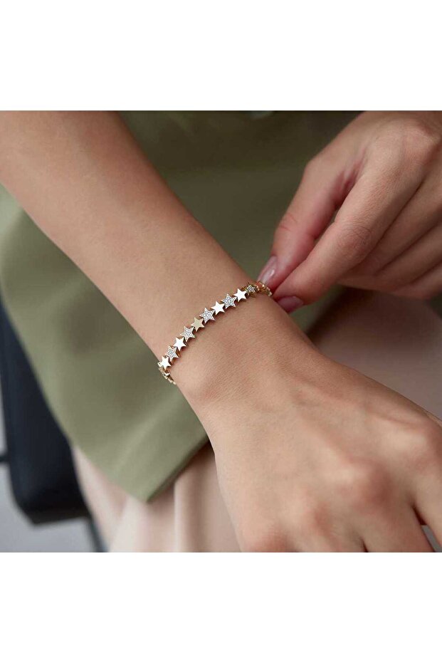 Karışık Yıldız Seli Bileklik - 1