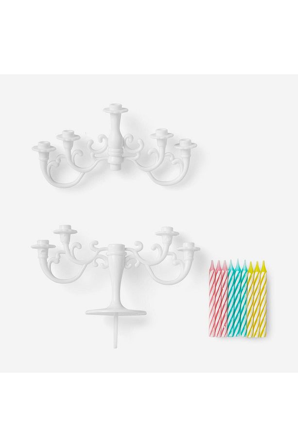 Mini Şamdan Şeklinde Pasta Süsü - 1