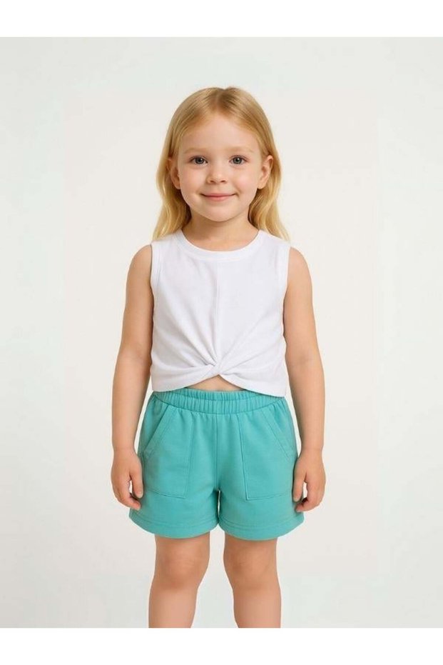 Girl's Cotton Pocket Shorts