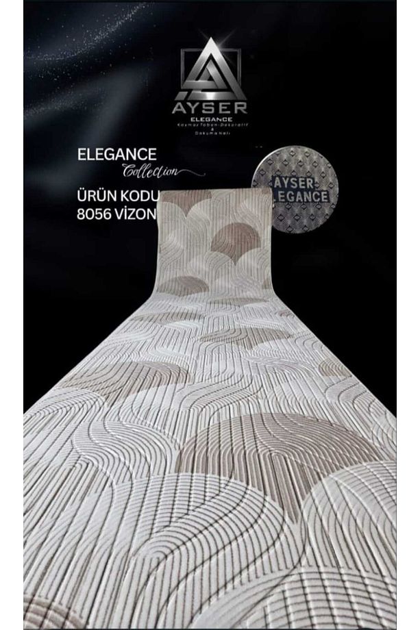 Özel Ebat Kaymaz Taban Yıkanabilir Modern Desenlerle Koridor ve Oda Halısı Vizon Renk - 1