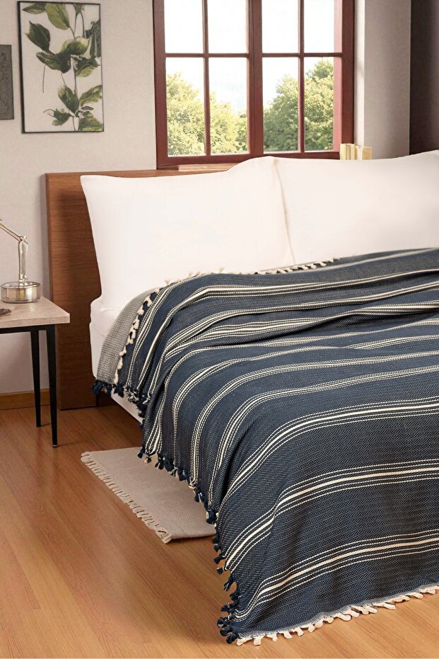 Natural Cotton Soft Double Pique, Sofa Cover, Multi-Purpose Cover 200X320 Cm. - 1