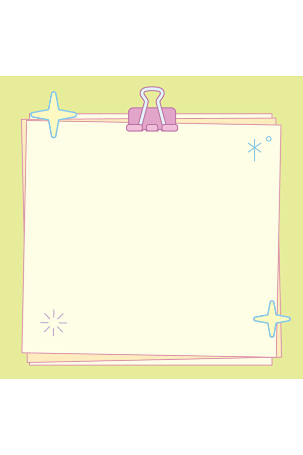 4'lü Not Kağıdı Seti + Sticker, 9×9 Boyut, Memopad, To Do List, Bloknot, Planlayıcı, Notepad - 4