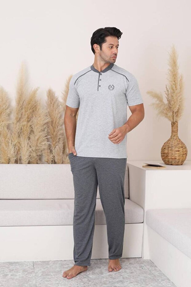 Men's Short Sleeve Pajama Set