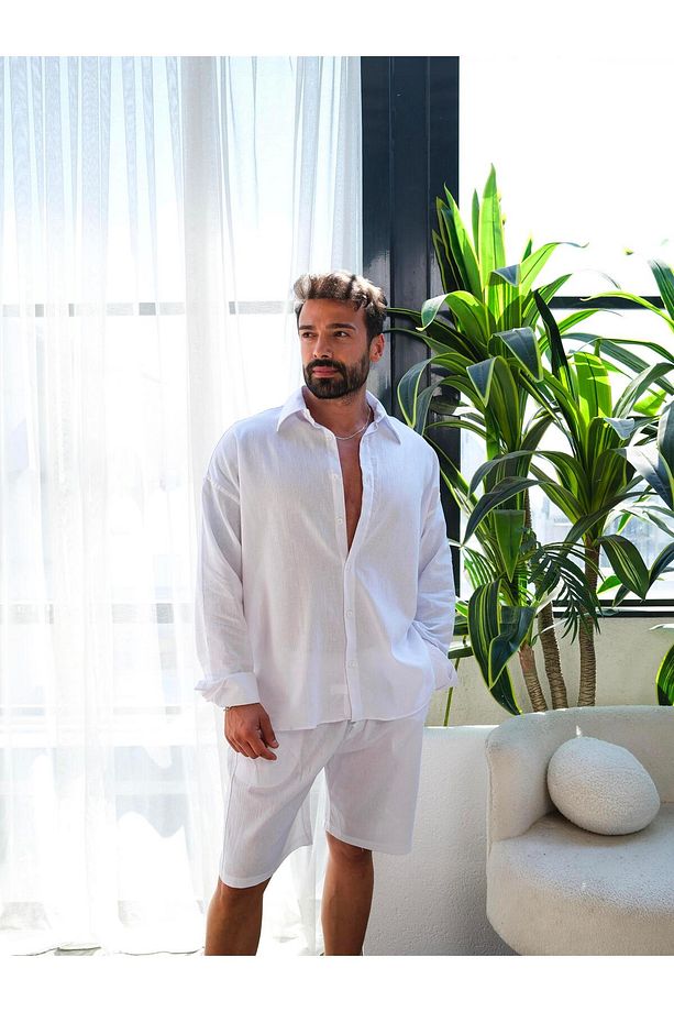 Pamuk Krinkıl Şort Takım SC - 4