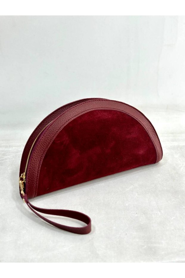Genuine Suede Leather Portfolio/ Clutch Women's Handbag