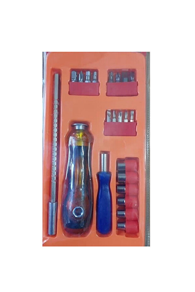 طقم مفكك براغي 22 قطعة - 1