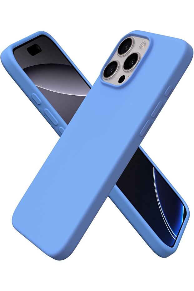 ORNARTO Compatible with iPhone 16 Pro Max Case 6.9", Slim Liquid Silicone 3 Layers Soft Gel Rubber S