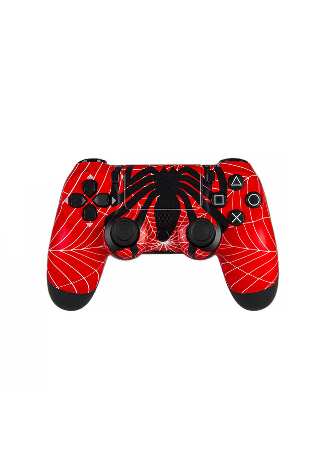 PS4-PC-Android BOX-Android-IOS Telefon Tablet Uyumlu Spıder-Man Tema Titreşimli Bluetooth Oyun Kolu - 1