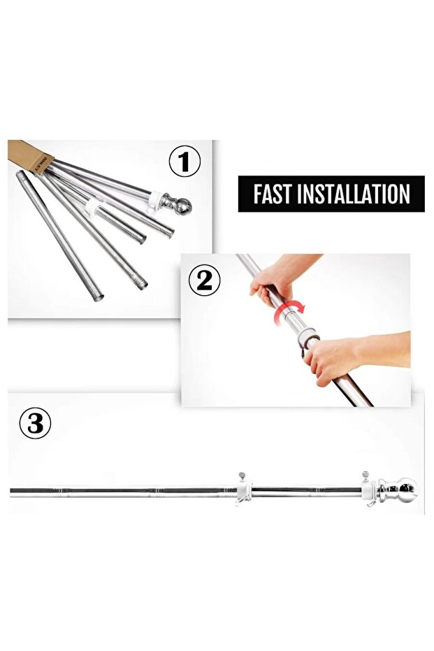 Flag Stand, , 180 cm, Silver - 3