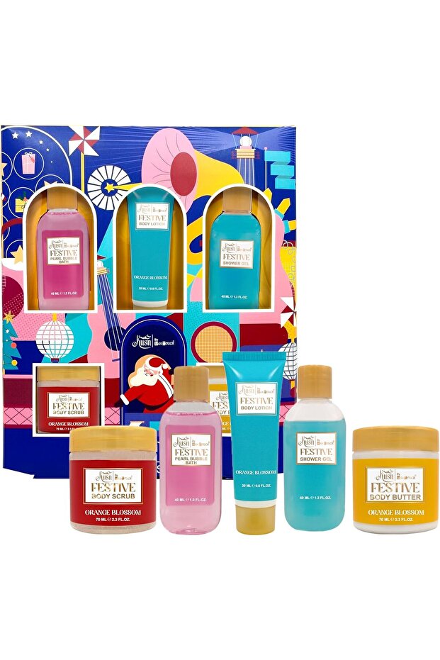 Festive 5pcs Gift Bath Set for Him and Her