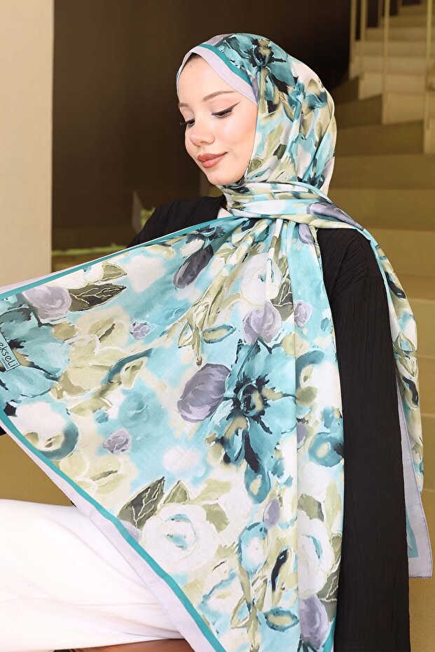 Patterned Shawl Anthracite-Grey İpk113 - 1