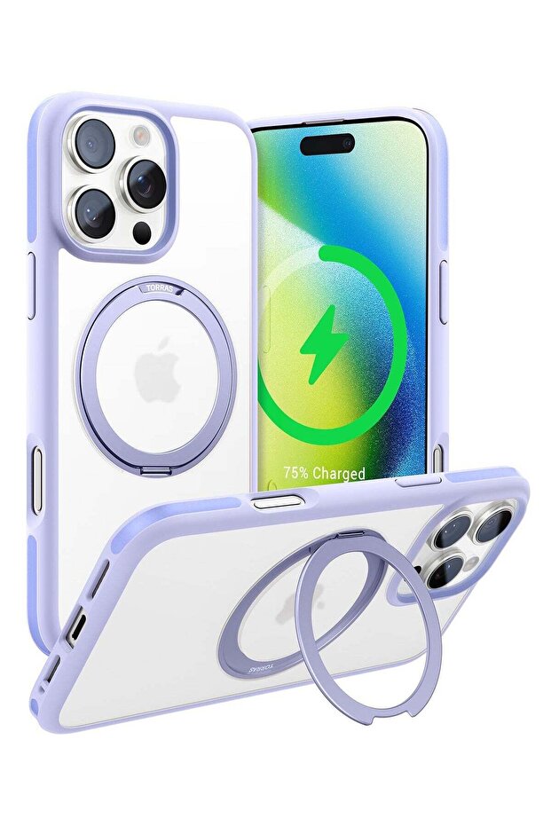 Upgraded 360°Rotatable Magnetic Ring for iPhone 16 Pro Case