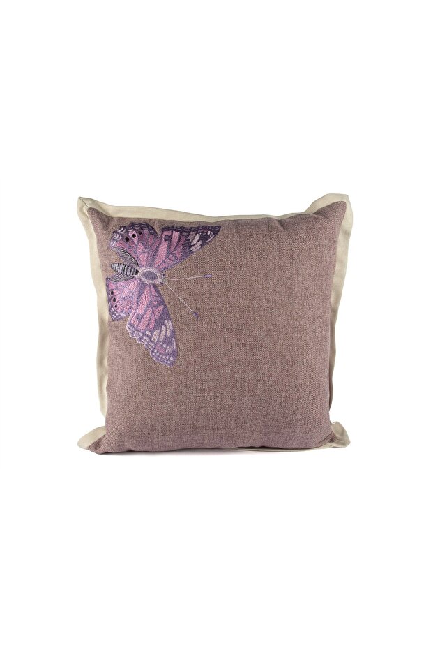 Bella Lilac Butterfly 50X50Cm Pillow Throw Pillow