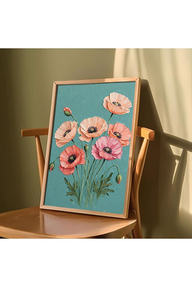 One Piece Living Room Office Decor Painting Poppy Vrynt