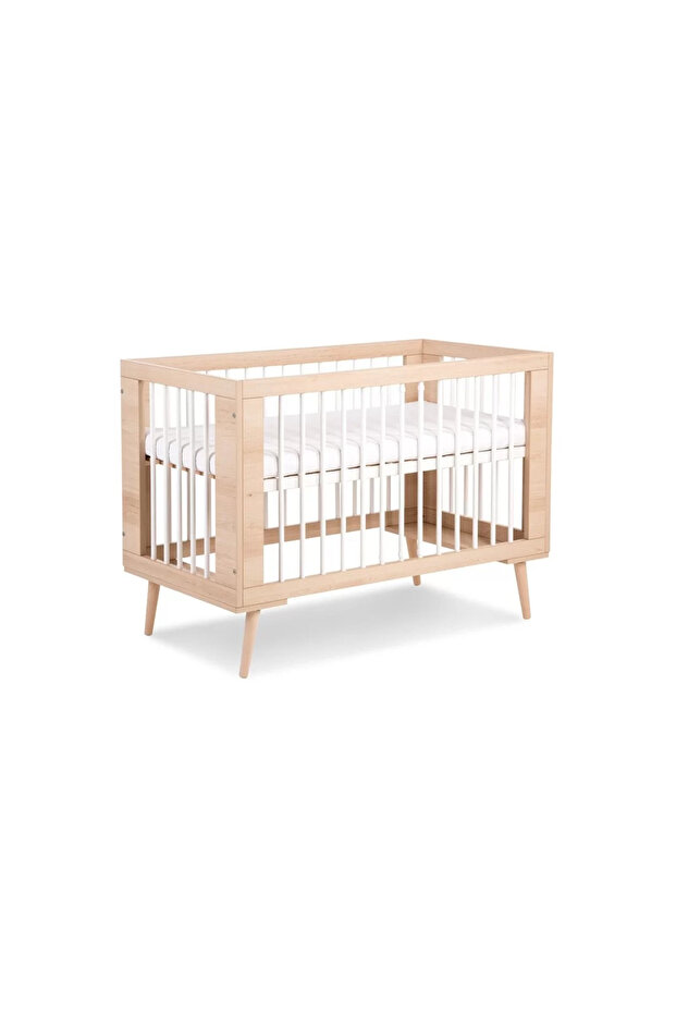 Dřevěná dětská postýlka Sofie bílá- - 1