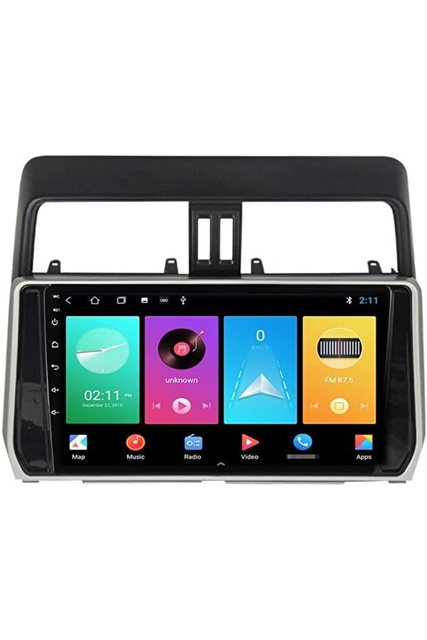 Android Car Stereo for Toyota Prado 2018-2022, 10 Inch 4+32GB AHD Camera
