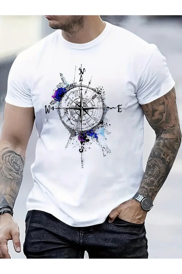New Season Modern Design Custom Print Women Men Unisex Oversize Crew Neck T-Shirt