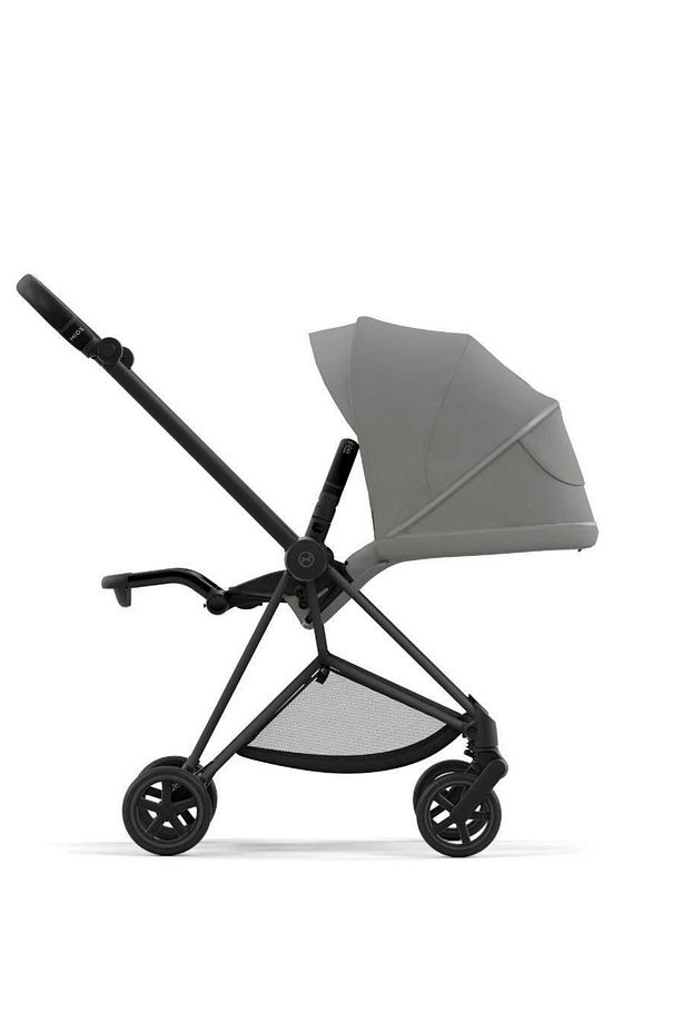 Mios Matt Black Mirage Grey Tek Elle Katlanabilen Çift Yönlü İkonik Lüks Bebek Arabası - 3